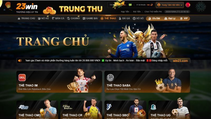 Hướng dẫn tham gia cá cược tại thể thao 23Win