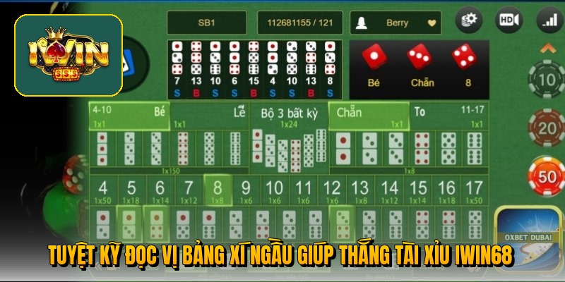 Tuyệt kỹ đọc vị bảng xí ngầu giúp thắng tài xỉu Iwin68 Tuyệt kỹ đọc vị bảng xí ngầu giúp thắng tài xỉu Iwin68